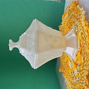 Vintage Anchor Hocking Harvest Grapes Candy Dish Container Octagonal 1970s